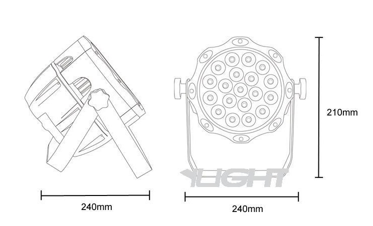 AL-WP1215 12PCS 15W LED PAR LIGHT