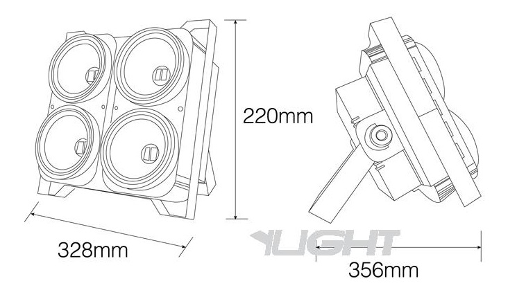 LED Blinder AL-BL4100 RGBW (YLIGHT)